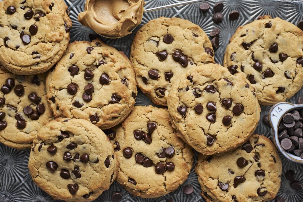 Dark chocolate chip cookies