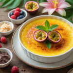 Passion Fruit Crème Brûlée: A Tropical Twist on a Classic Dessert..